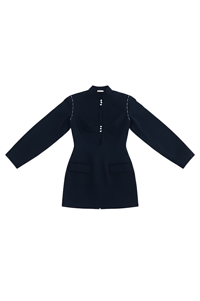 Midnight Mandarin Mini Dress