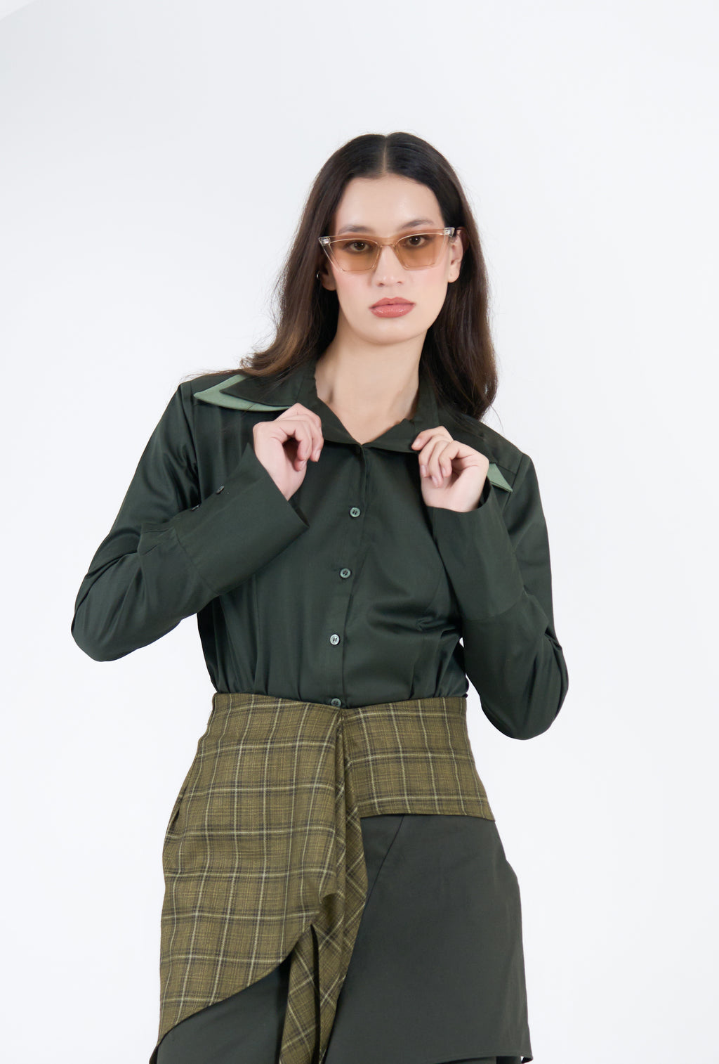 Moss Double Collar Shirt