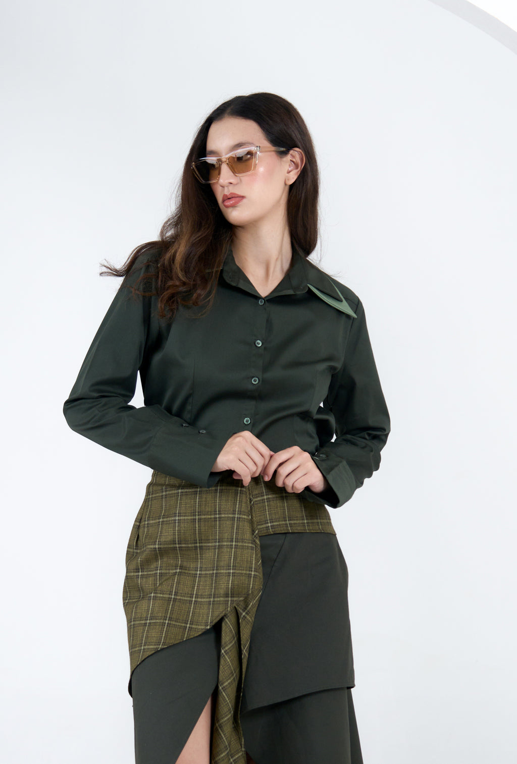 Moss Double Collar Shirt