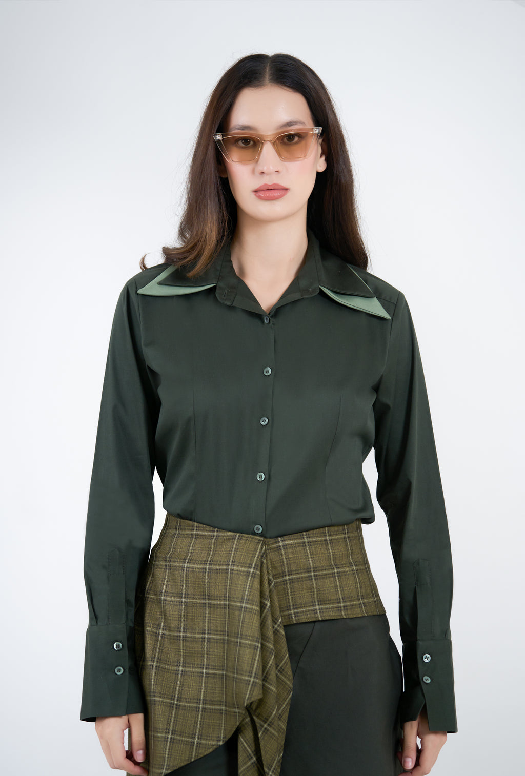 Moss Double Collar Shirt