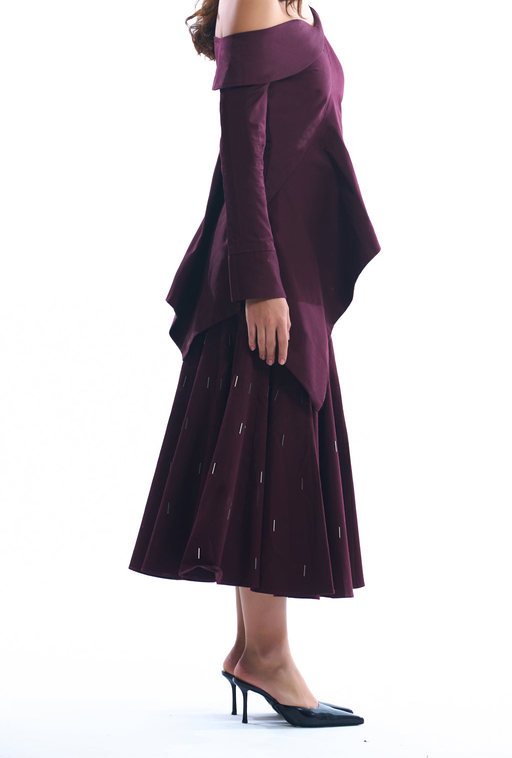 The Crimson Midi Skirt