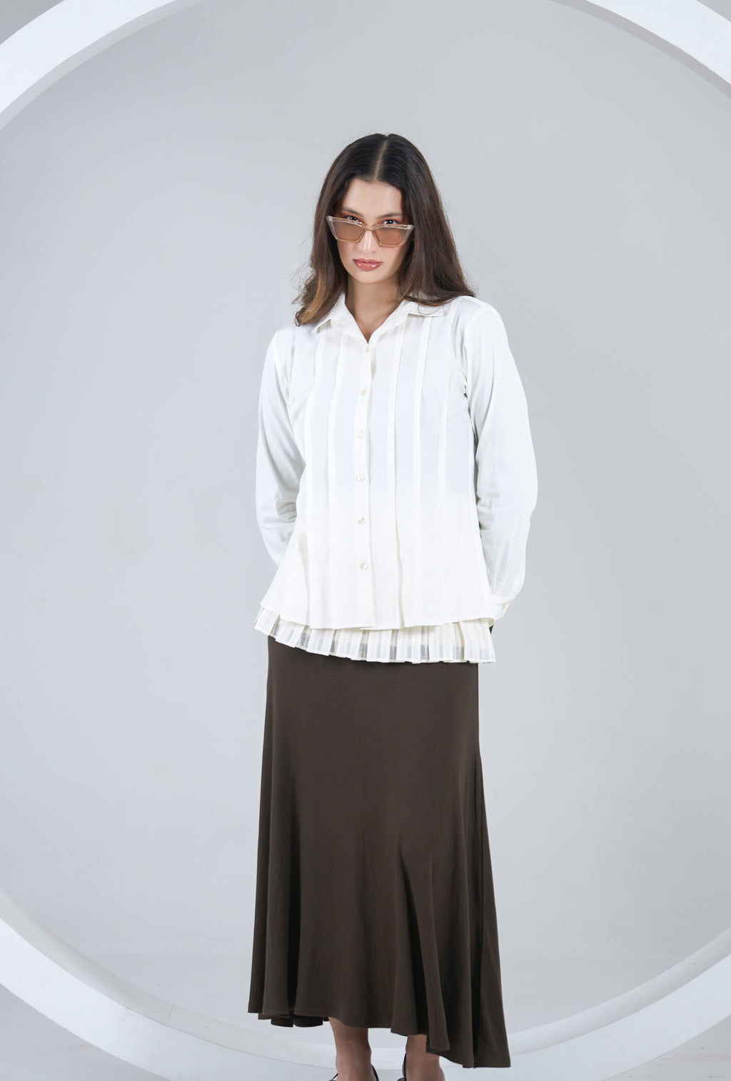 Dove White Shirt and Belt