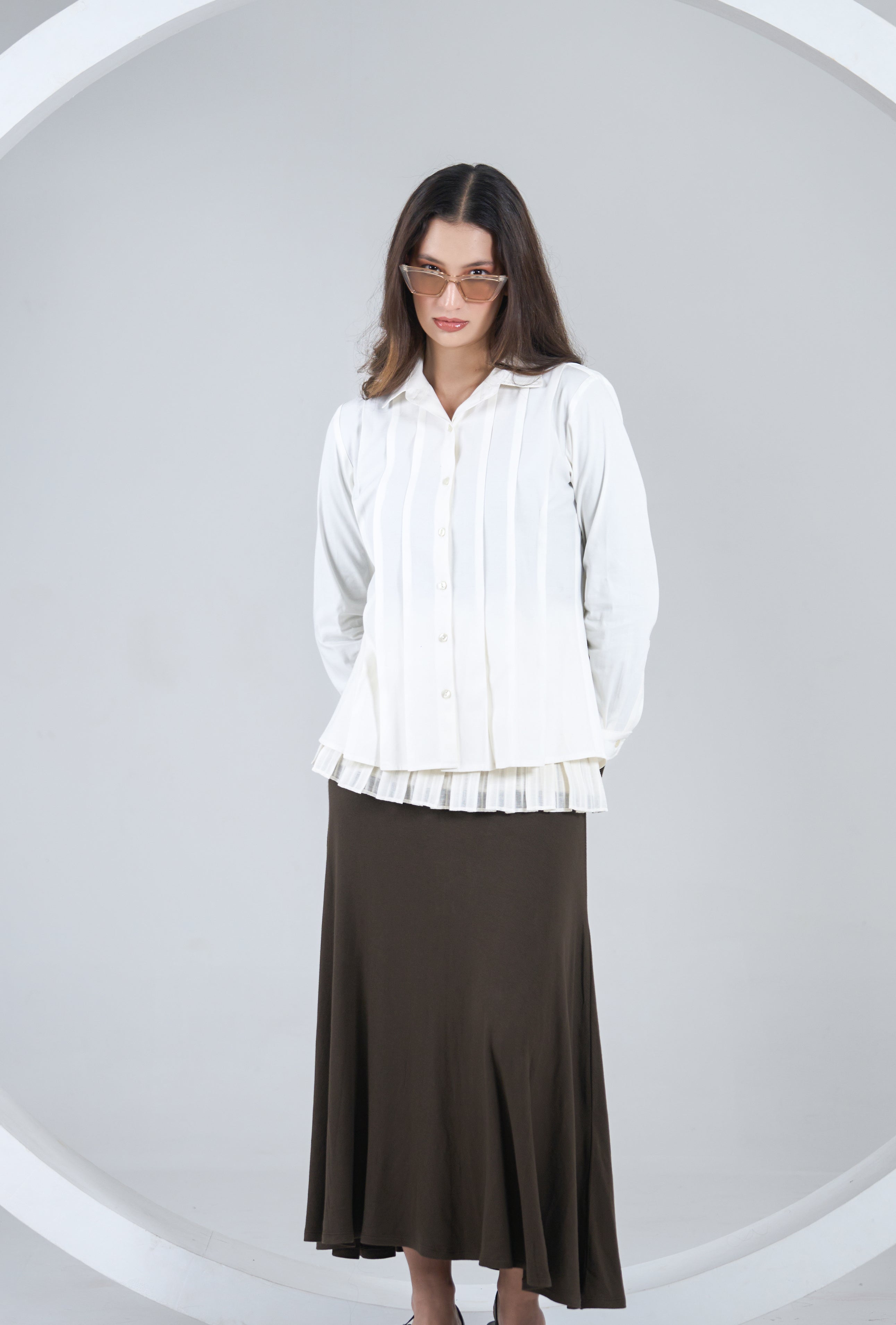 Dove White Shirt and Belt