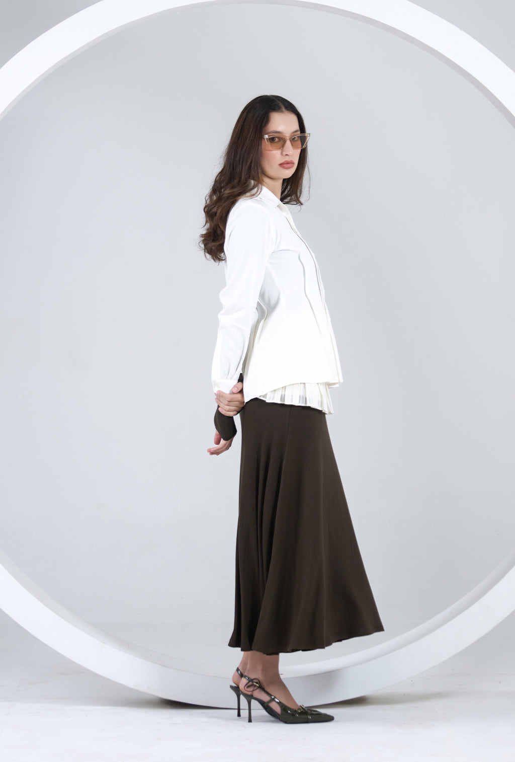 Dove White Shirt and Belt