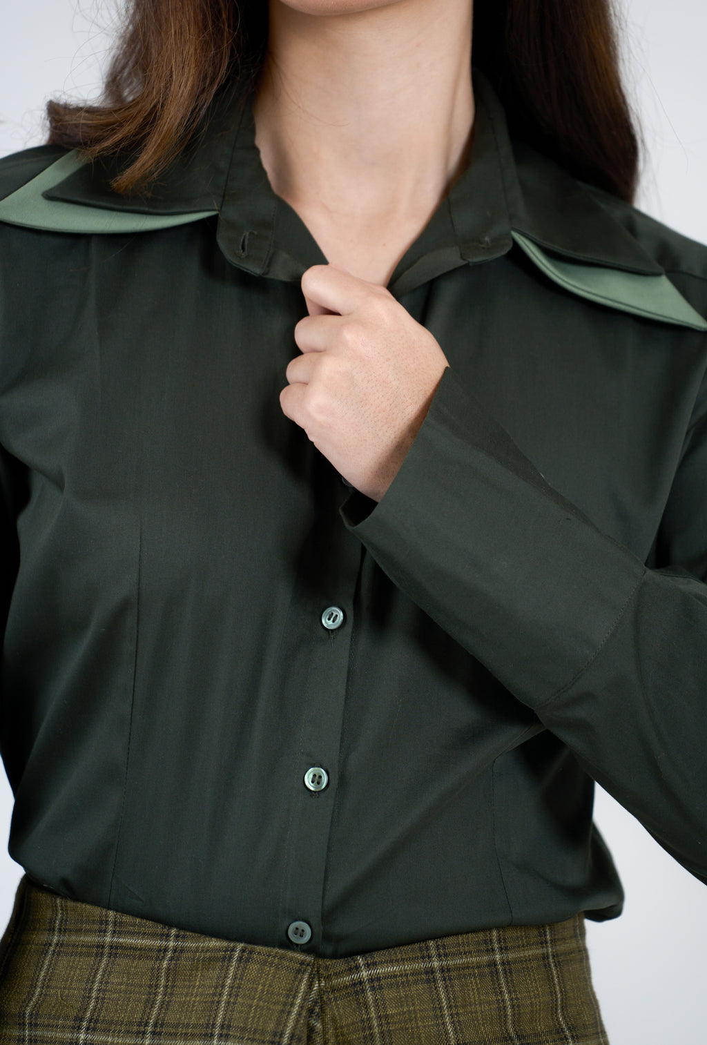 Moss Double Collar Shirt