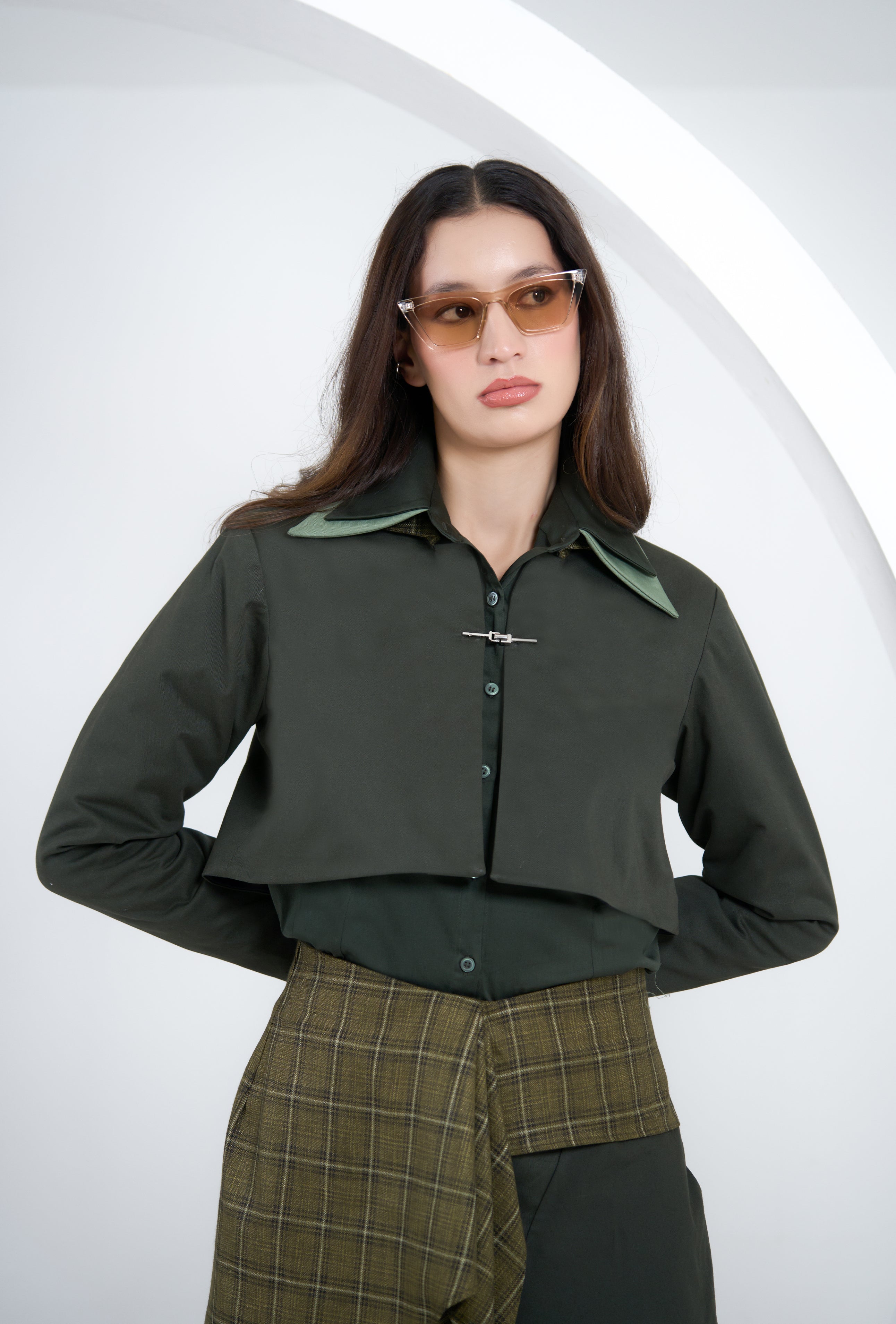 Moss Cropped Jacket
